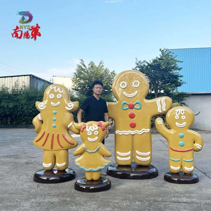 Giant Fiberglass 3D Gingerbread Man Giant Fiberglass 3D Gingerbread Man
